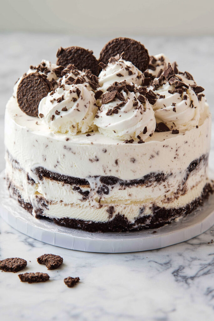 Cookies and Cream Ice Cream Cake Recipe