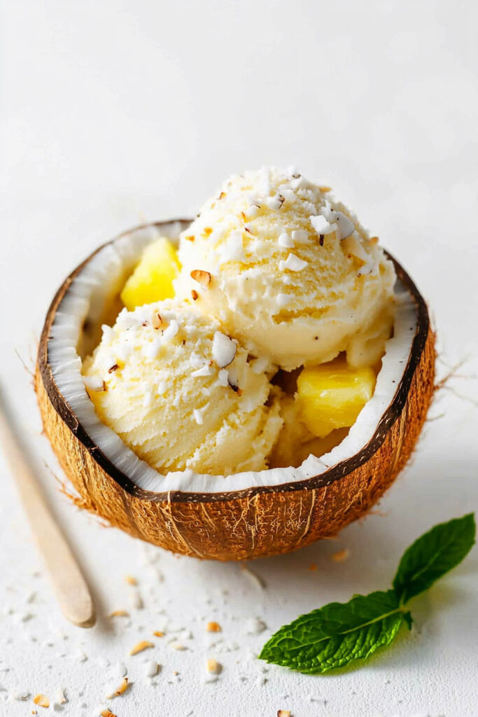 Cuisinart Pineapple Coconut Ice Cream