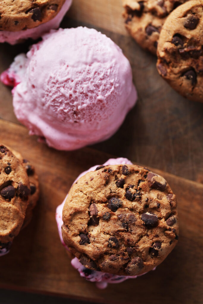 Customizations Chocolate Chip Cookie Ice Cream Sandwiches