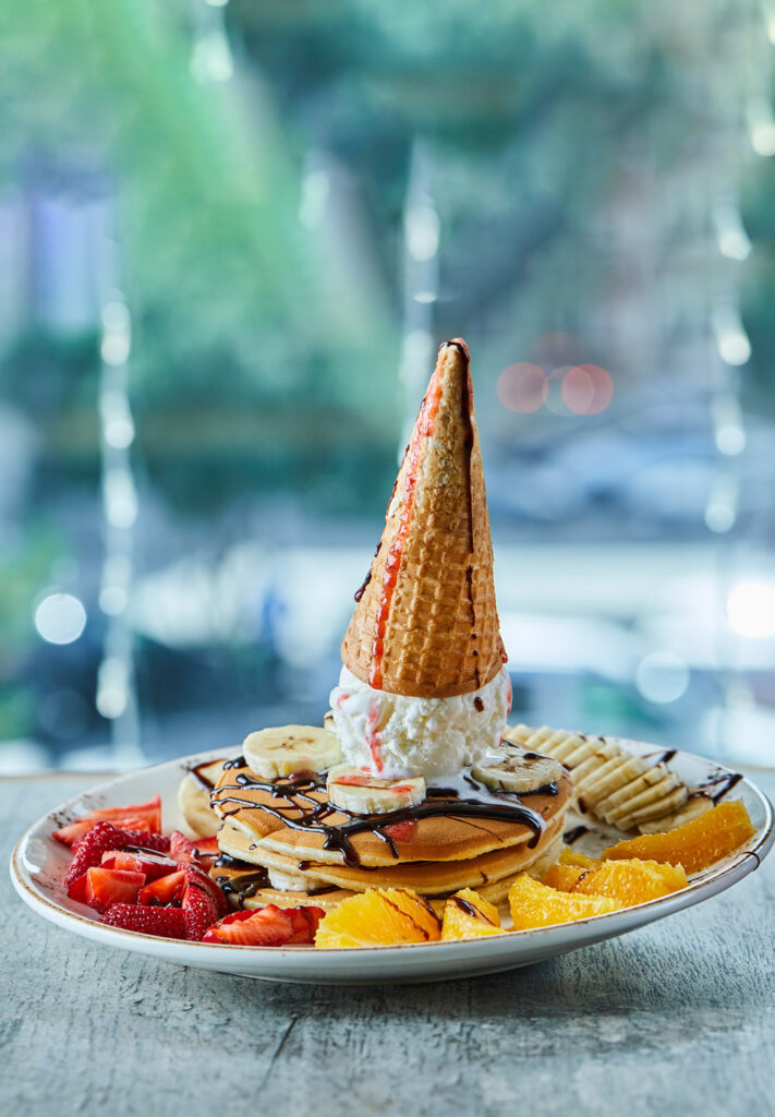 Customizations Ice Cream Cone Pancake Stack