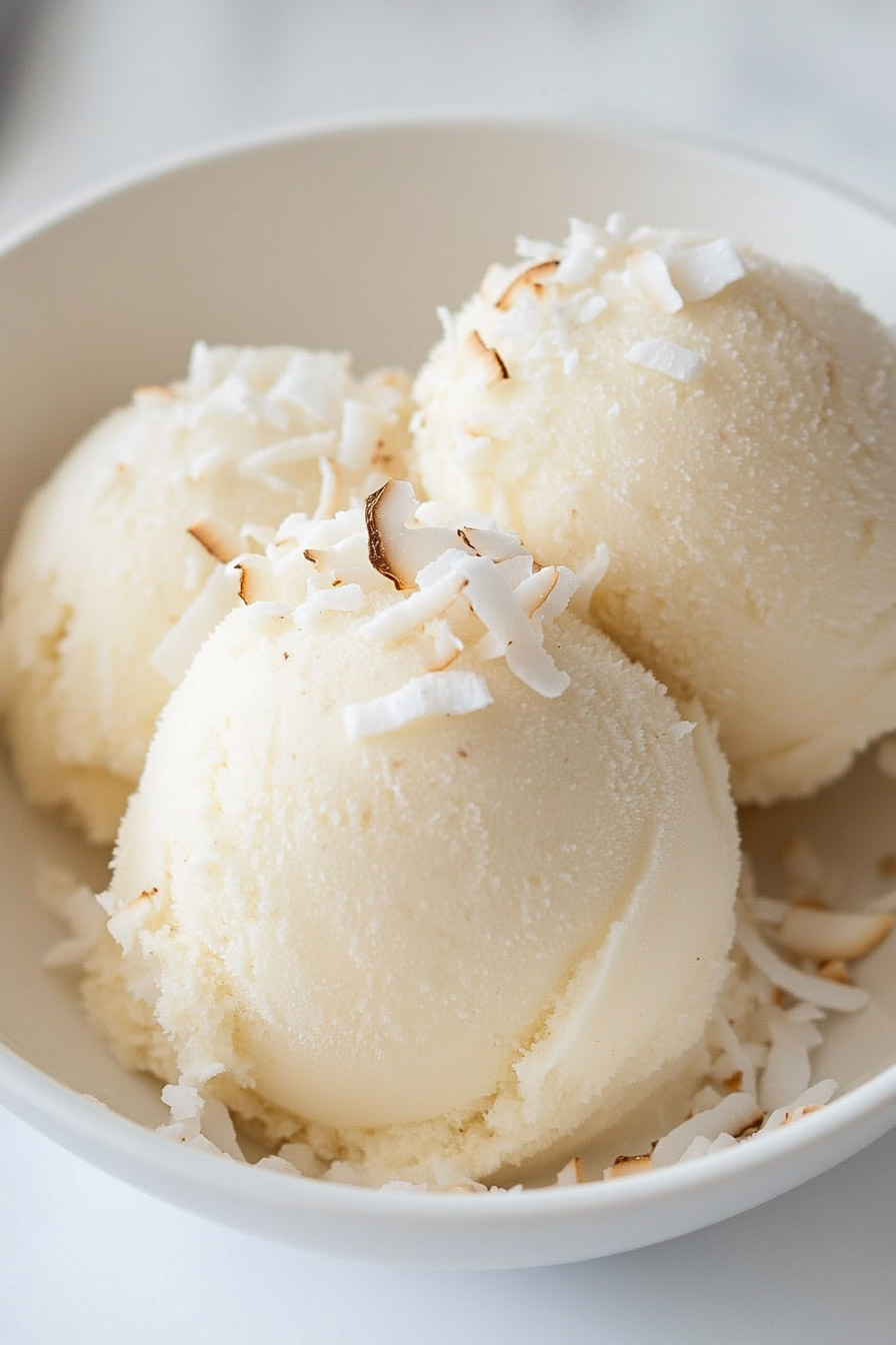 Easy Pina Colada Sorbet | Ninja Creami Dessert