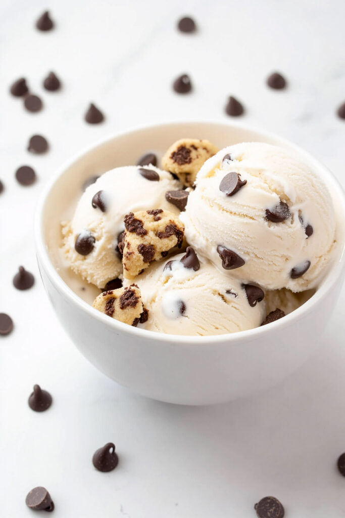 Customize Chocolate Chip Cookie Dough Protein Ice Cream