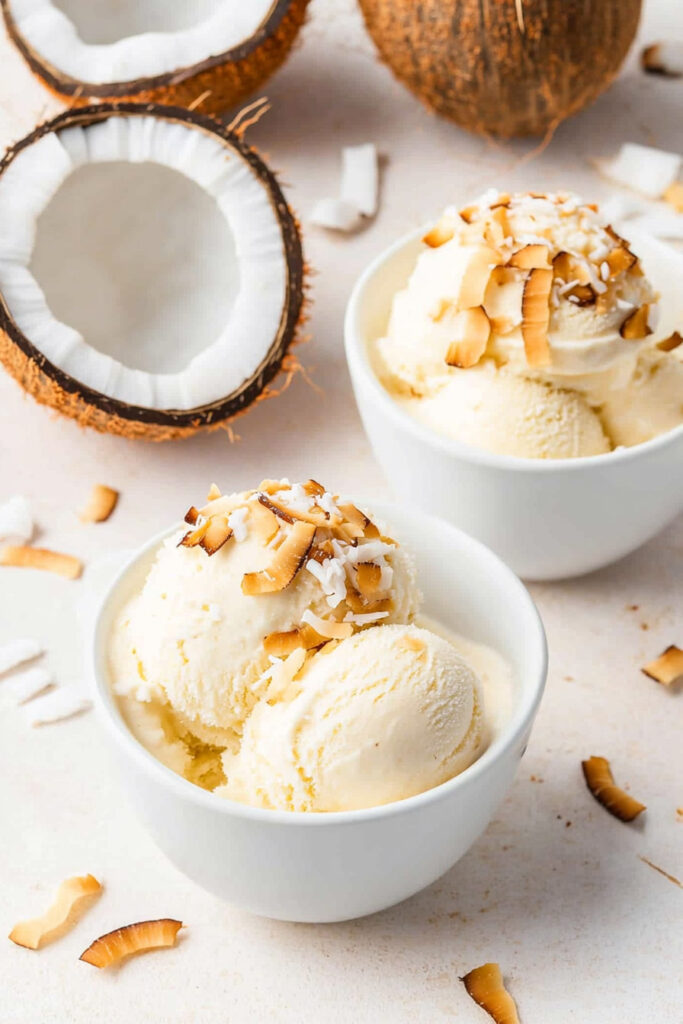 Customize No Churn Coconut Ice Cream