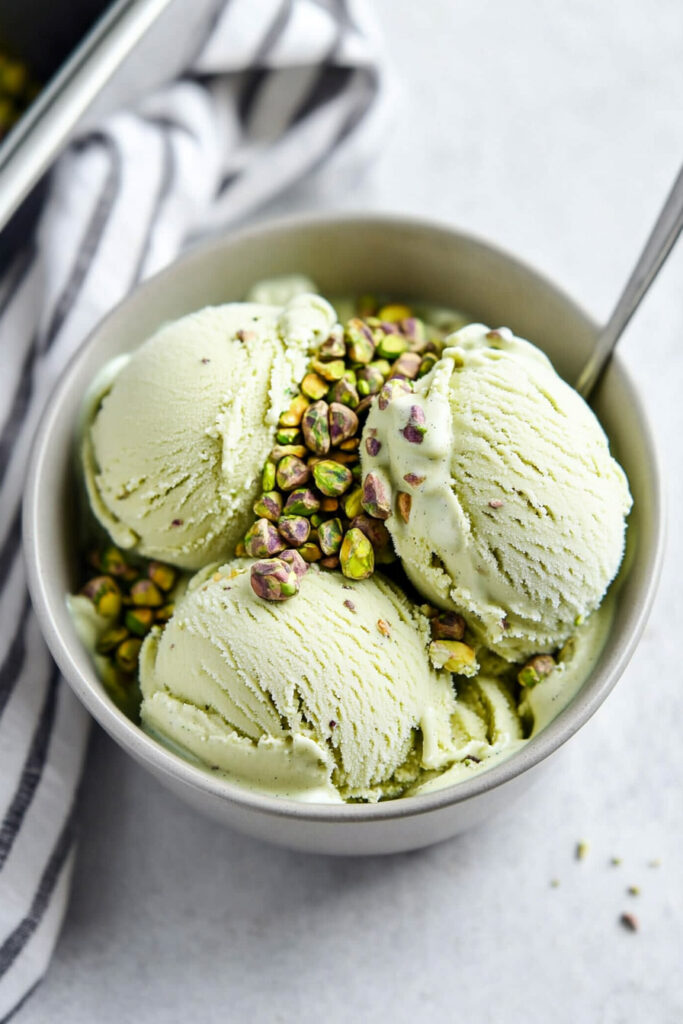 Customize No Churn Pistachio Ice Cream