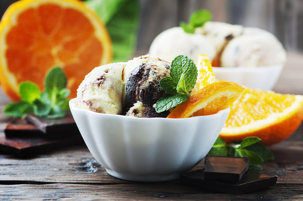 How to Make Chocolate Swirl Ice Cream with Orange & Mint