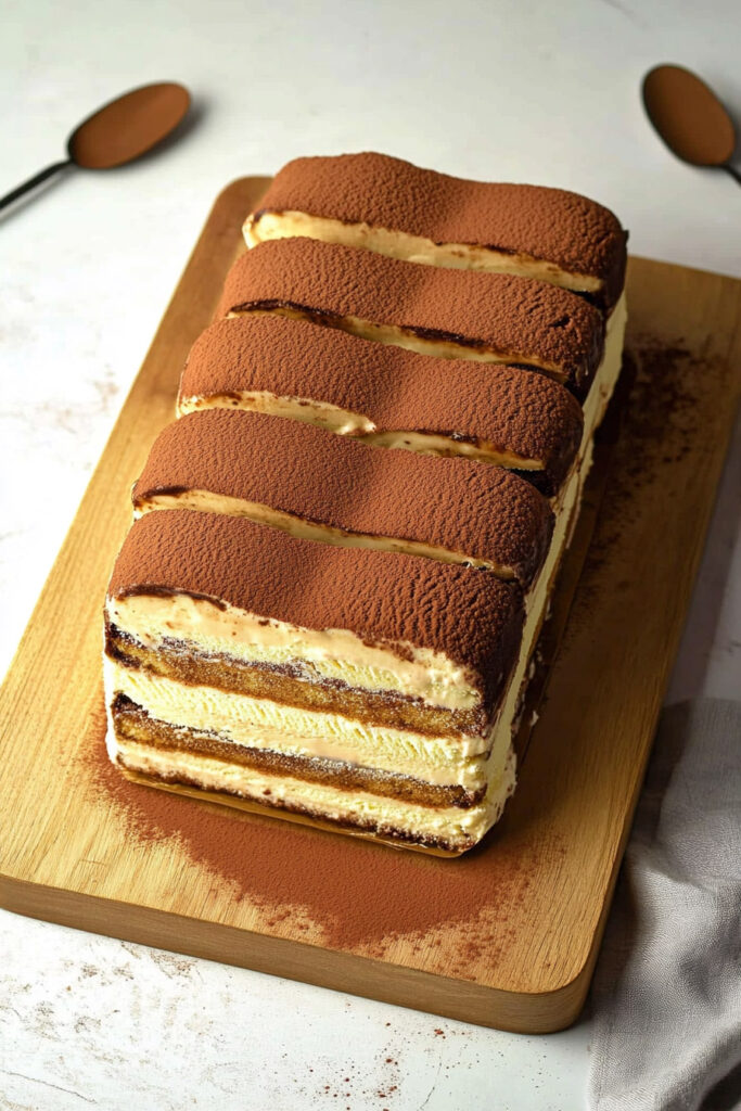 How to Make Tiramisu Ice Cream Layer Cake