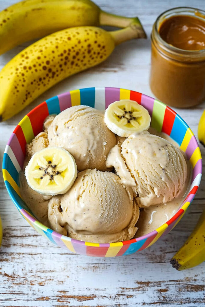 How to Serve Banana Peanut Butter Dog Ice Cream