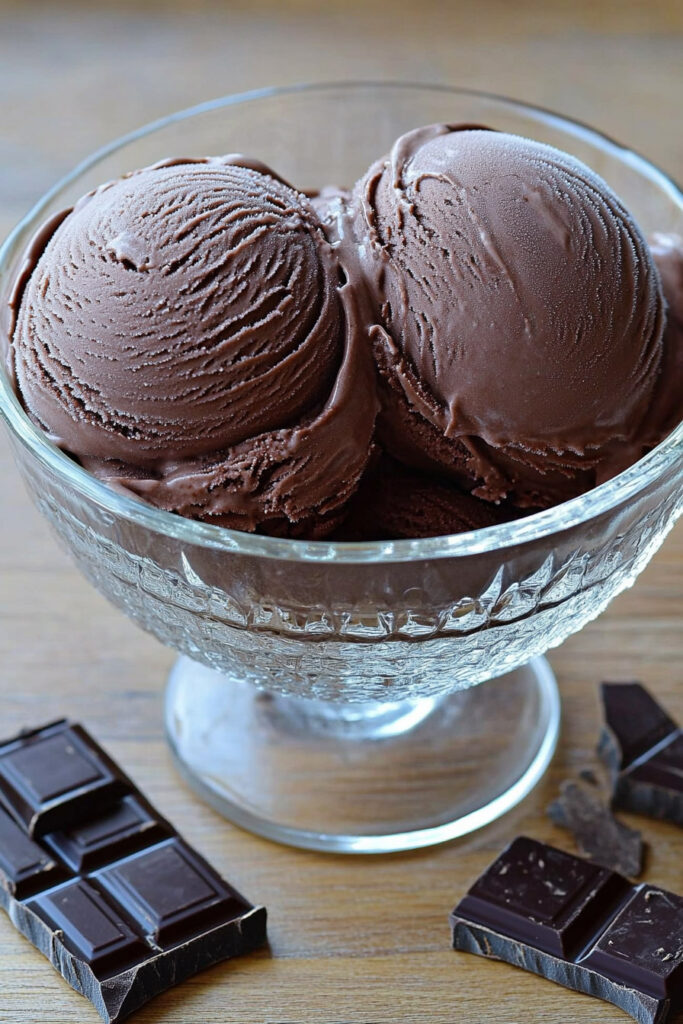 How to Serve Dark Chocolate Ice Cream