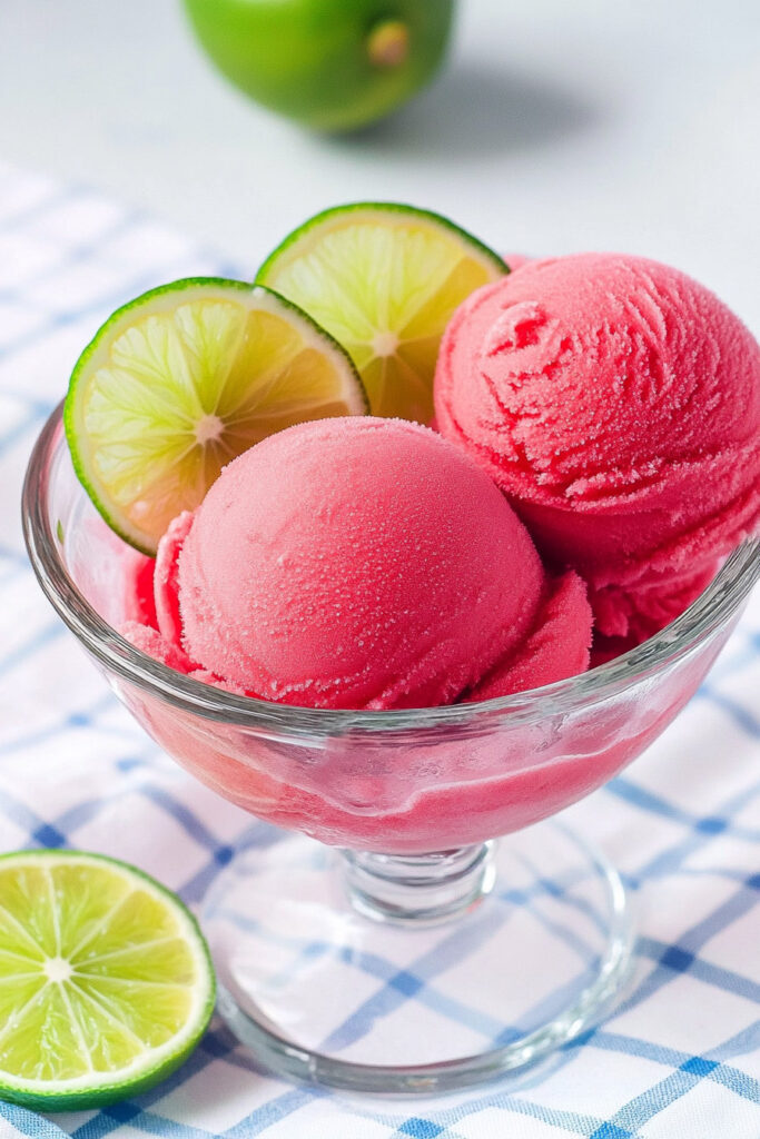 How to Serve Ninja Creami Cherry Limeade Sorbet