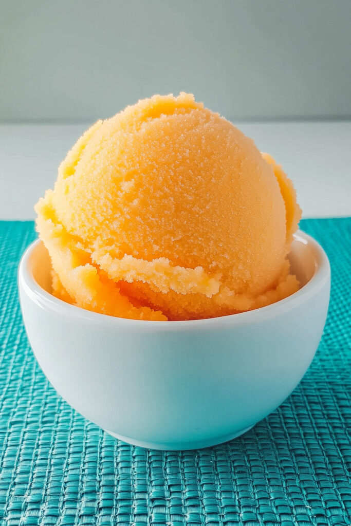 How to Serve Ninja Creami Orange Sherbet