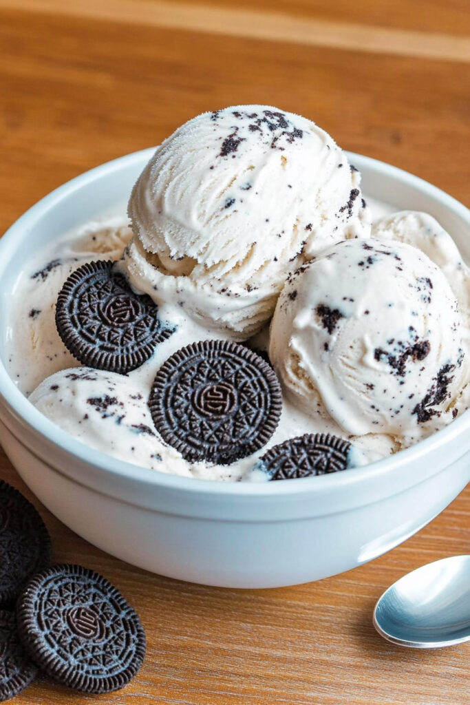 How to Serve No Churn Oreo Ice Cream