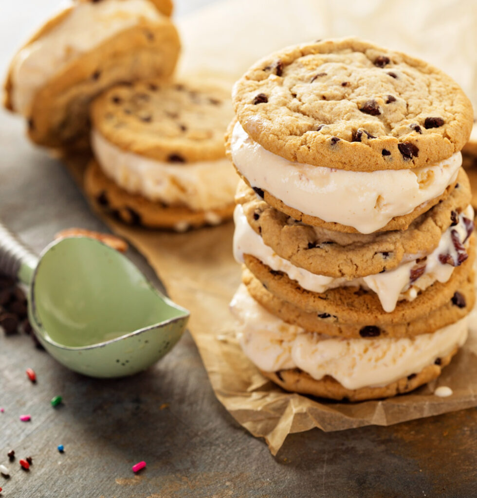 How to Serve Vanilla Ice Cream Sandwiches