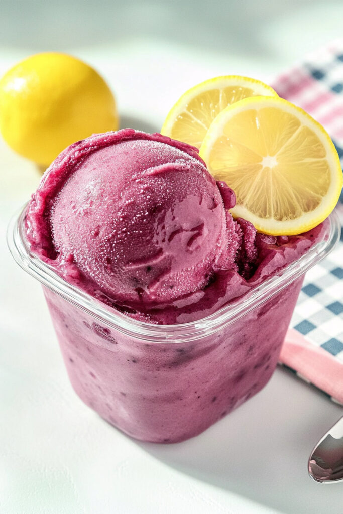 How to Store Ninja Creami Berry Lemonade Sorbet