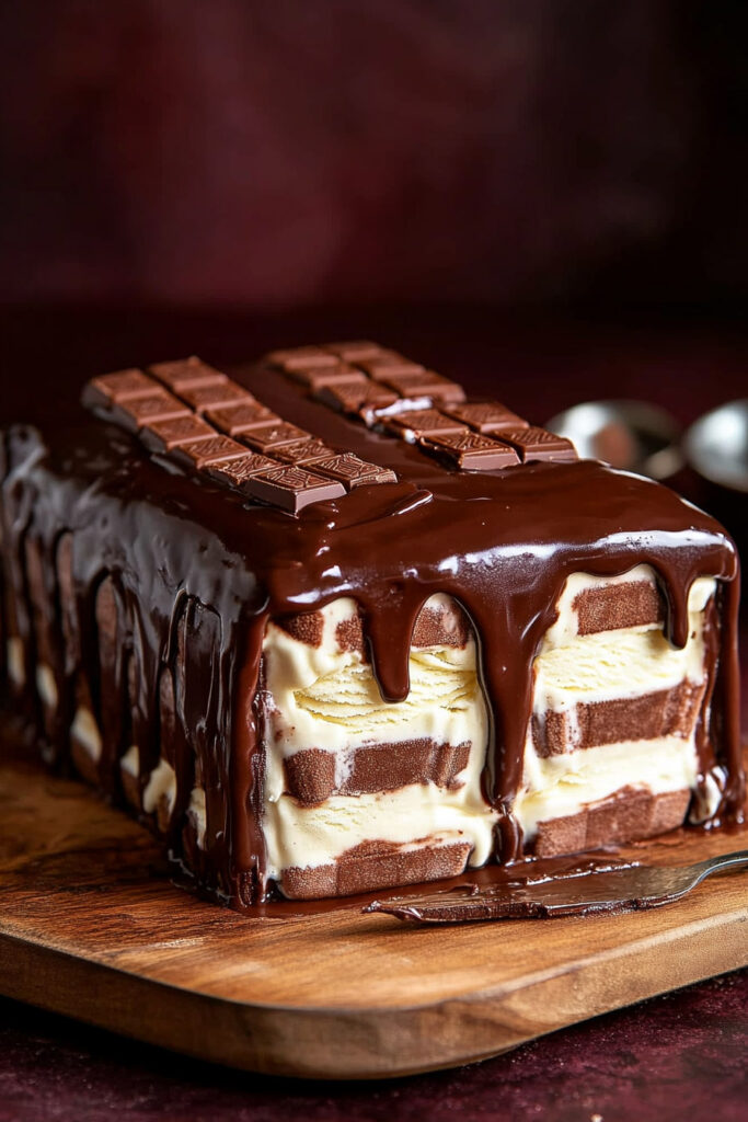 KitKat Ice Cream Cake Recipe