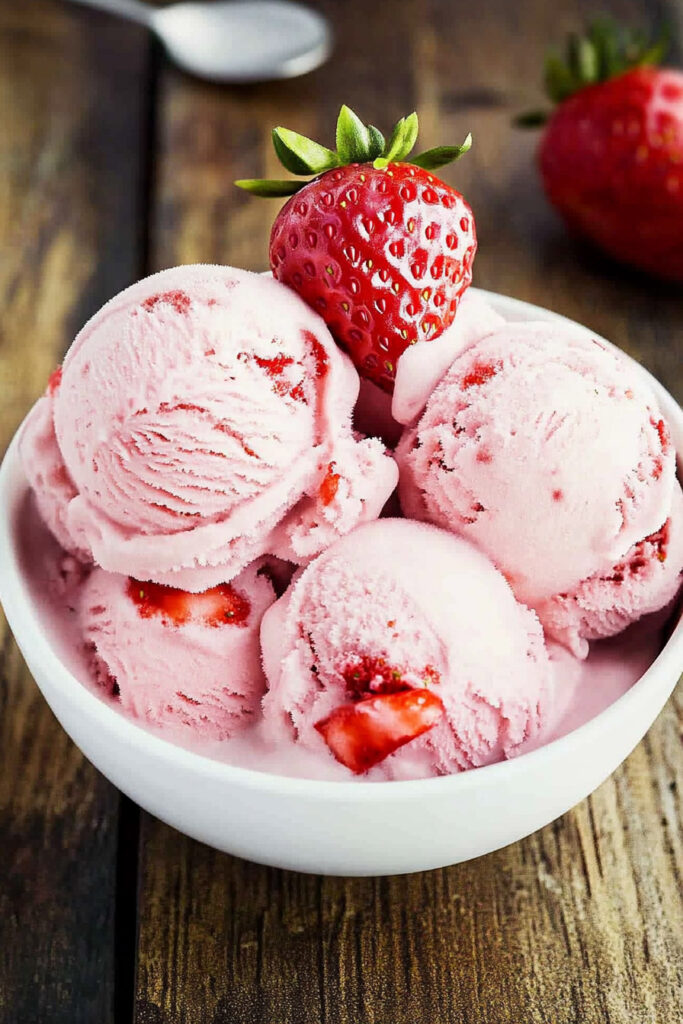 Make Ninja Creami Strawberry Ice Cream 