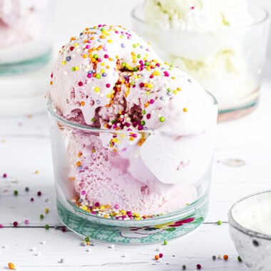 Make Strawberry & Vanilla Ice Cream Delight with Funfetti Sprinkles