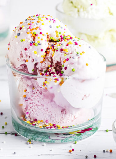 Make Strawberry & Vanilla Ice Cream Delight with Funfetti Sprinkles