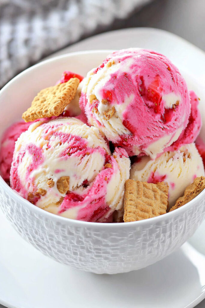 Make Cuisinart Strawberry Cheesecake Ice Cream