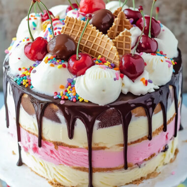 Neapolitan Ice Cream Cake