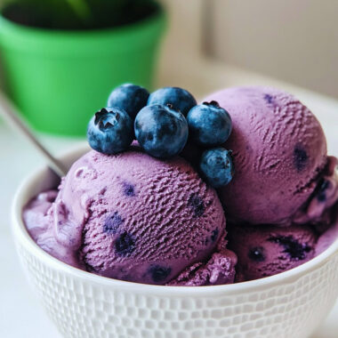 Ninja Creami Blueberry Ice Cream Recipe