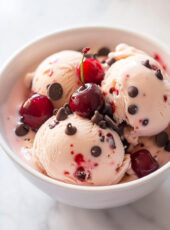 Ninja Creami Boozy Cherry Garcia Ice Cream