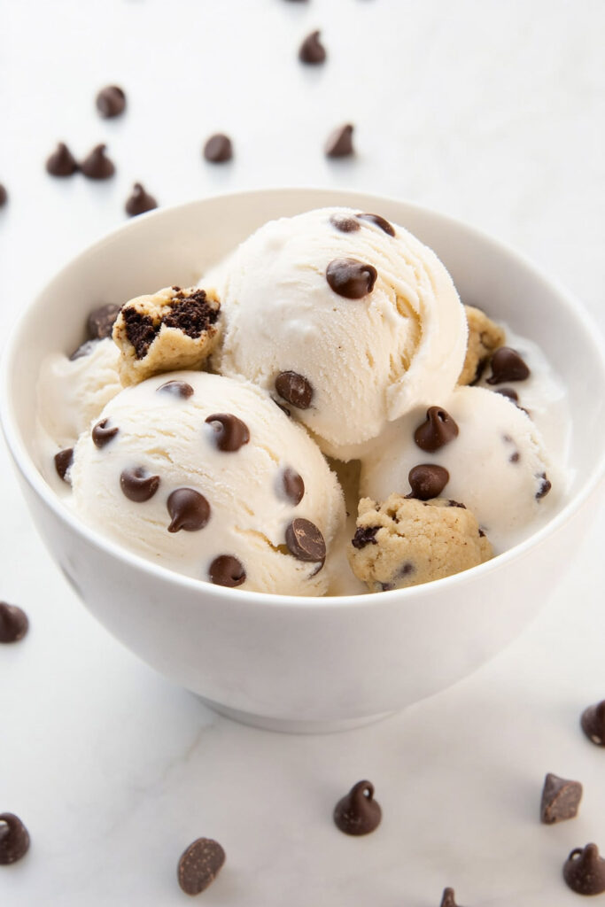 Ninja Creami Chocolate Chip Cookie Dough Protein Ice Cream