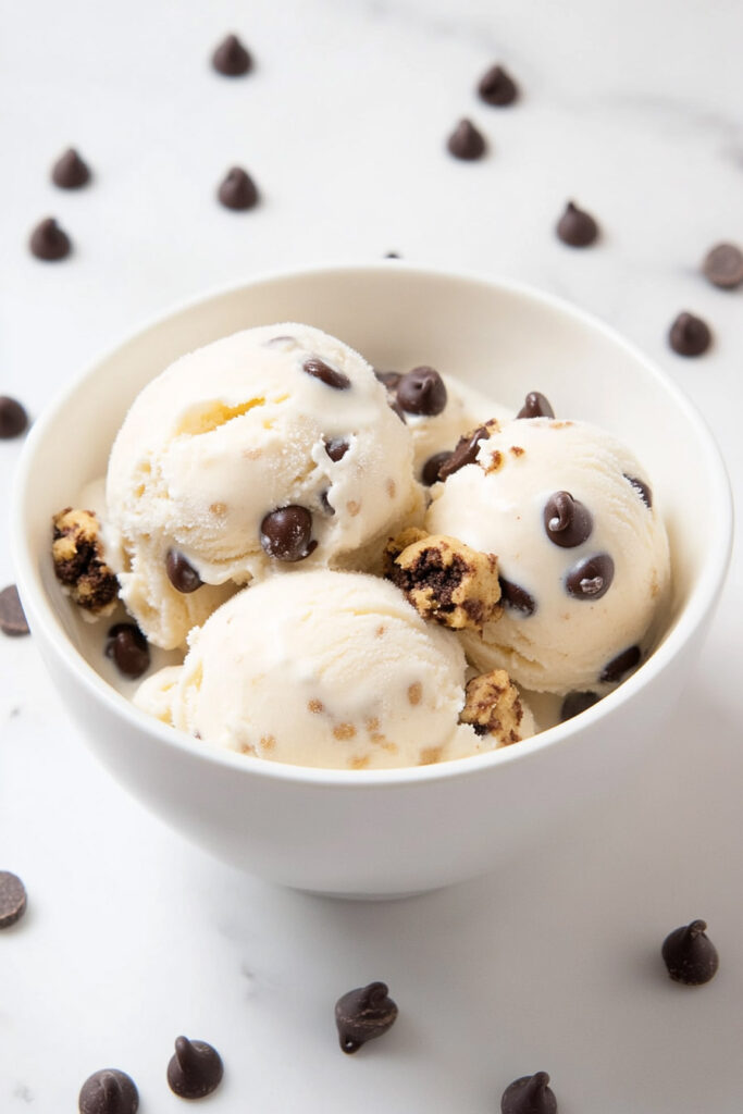 Ninja Creami Chocolate Chip Cookie Dough Protein Ice Cream Recipe