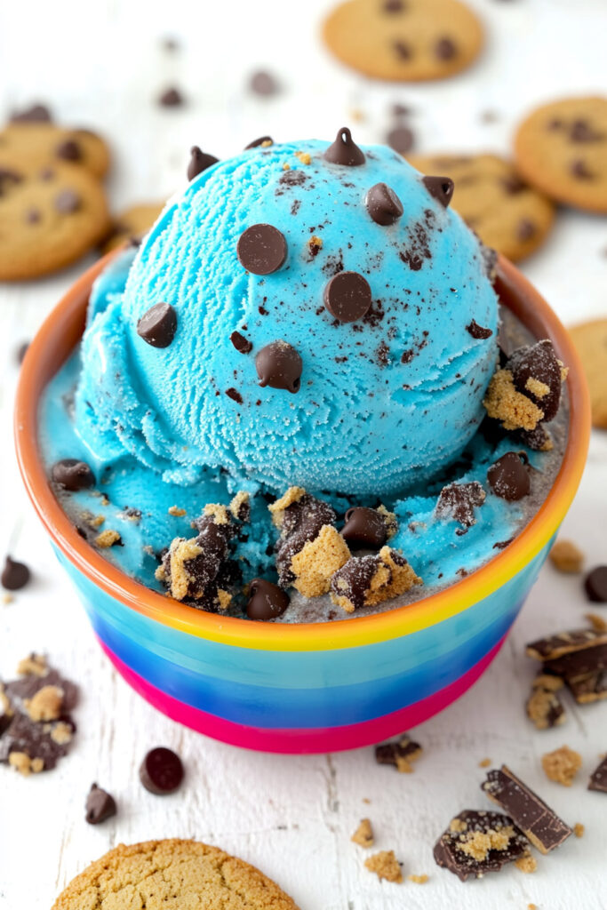 Ninja Creami Cookie Monster Ice Cream Recipe