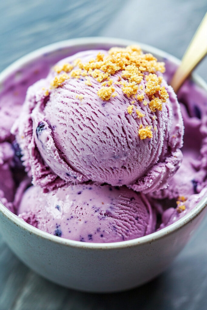 Ninja Creami Keto Blueberry Cheesecake Ice Cream