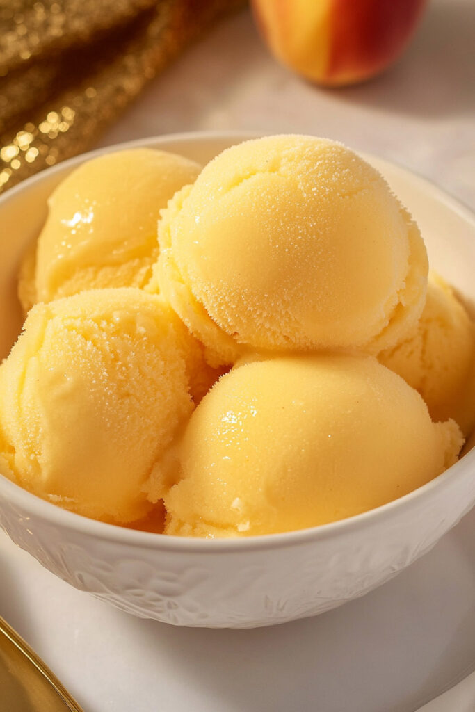 Ninja Creami Peach Sorbet Recipe