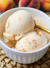 Ninja Creami Peaches and Cream Ice Cream Recipe