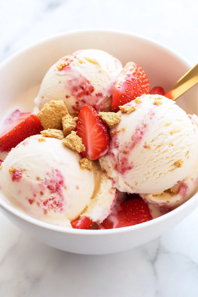 Ninja Creami Strawberry Cheesecake Protein Ice Cream