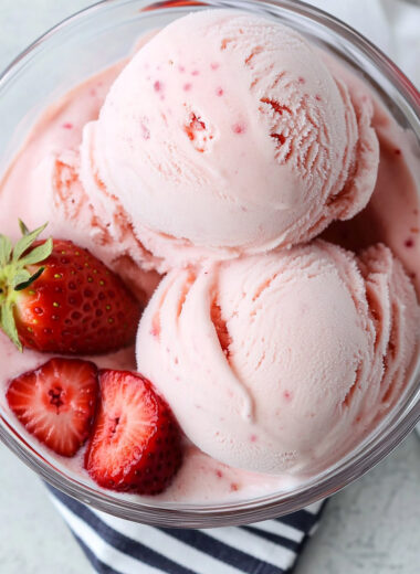 Ninja Creami Strawberry Cottage Cheese Ice Cream