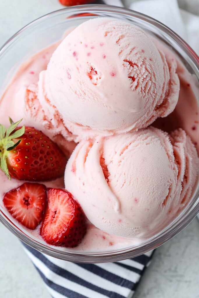 Ninja Creami Strawberry Cottage Cheese Ice Cream