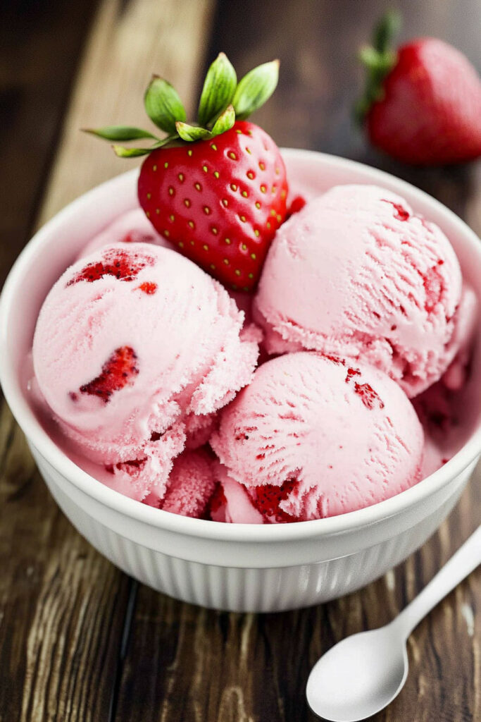 Ninja Creami Strawberry Ice Cream