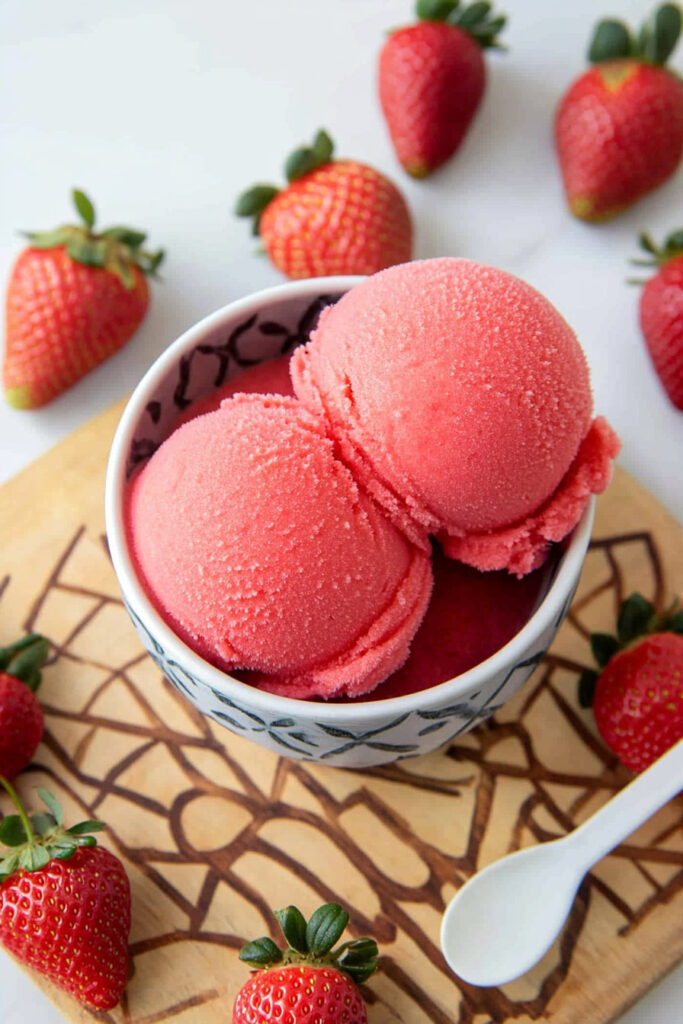 Ninja Creami Strawberry Sorbet Recipe