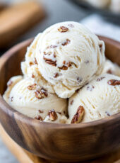 No Churn Butter Pecan Ice Cream