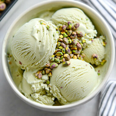 No Churn Pistachio Ice Cream