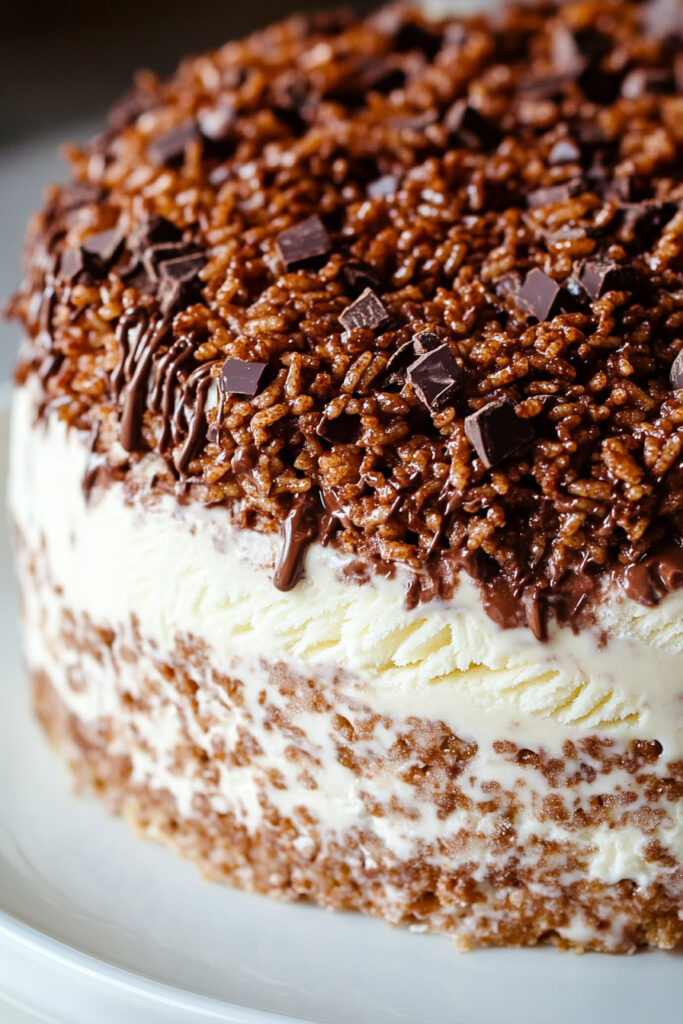 Nutella Crunch Ice Cream Cake