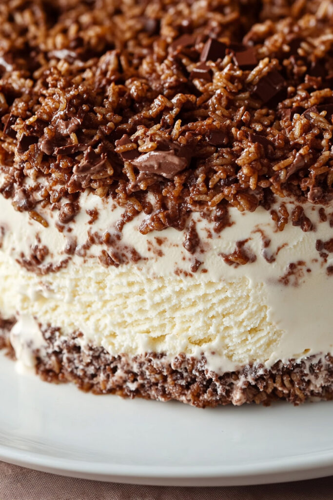 Nutella Crunch Ice Cream Cake Recipe