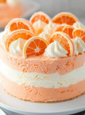 Orange Creamsicle Ice Cream Cake