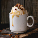 Salted Caramel Ice Cream with Candied Pecans