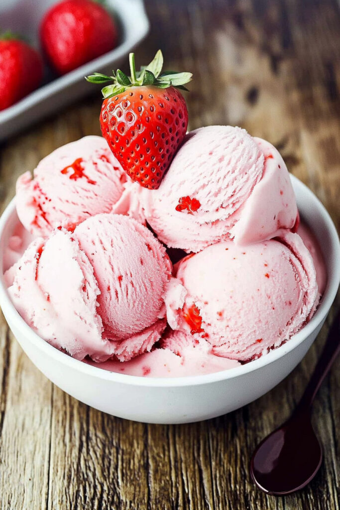 Scoop Ninja Creami Strawberry Ice Cream