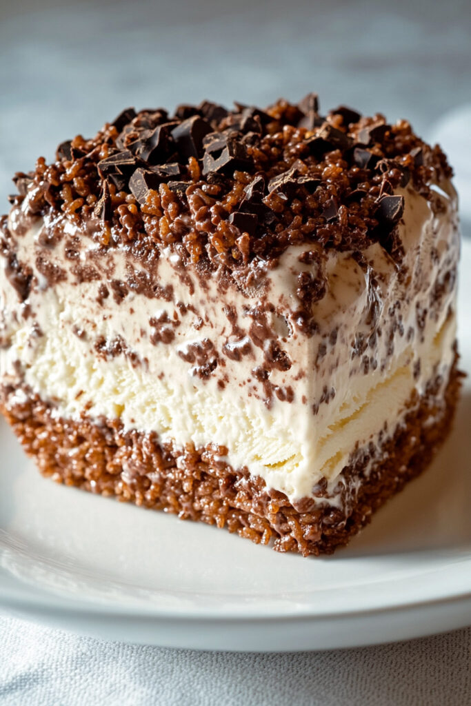 Serve Nutella Crunch Ice Cream Cake