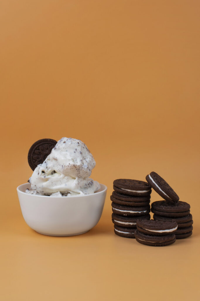 Serving Cookies and Cream Ice Cream Sundae