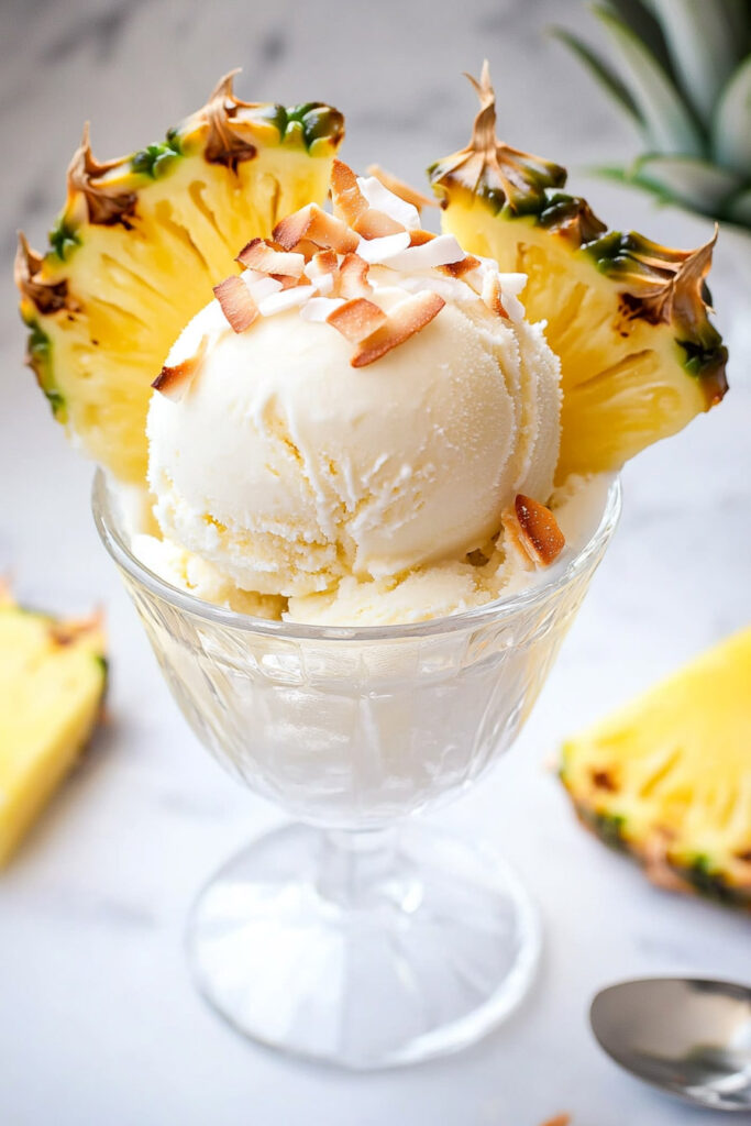 Serving Ideas Ninja Creami Pina Colada Ice Cream