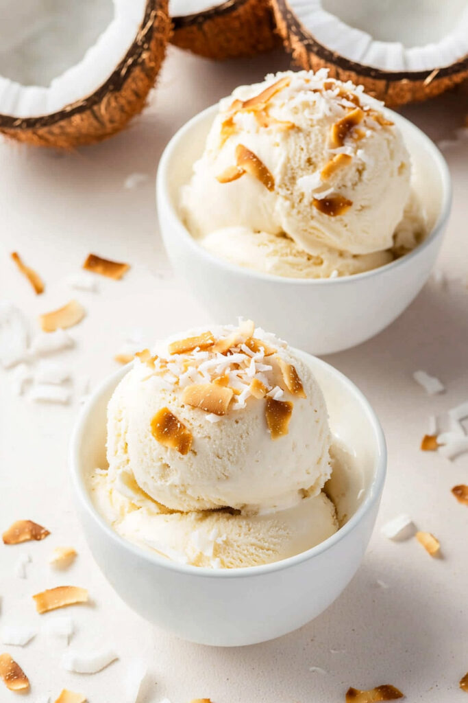 Serving Ideas No Churn Coconut Ice Cream