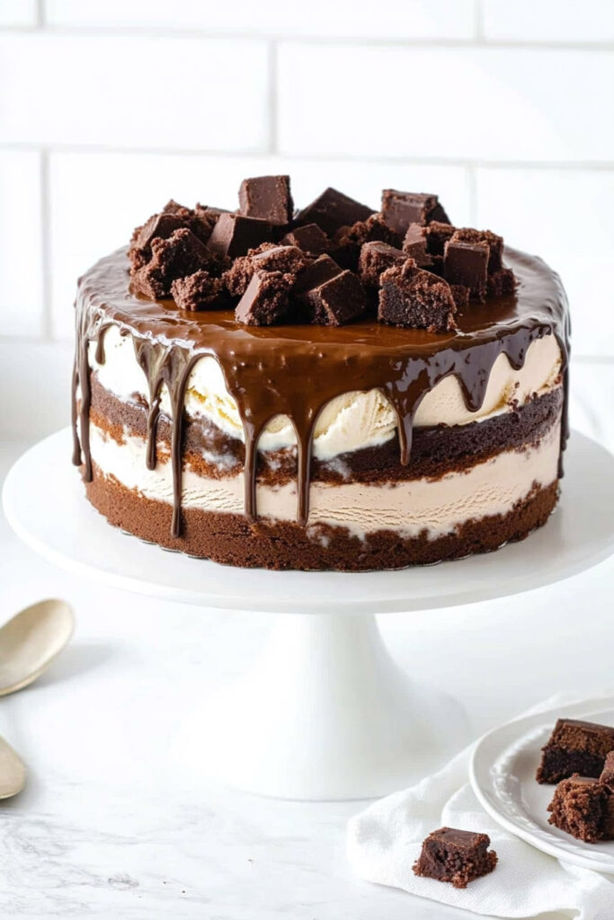 Serving Tips Brownie Ice Cream Cake