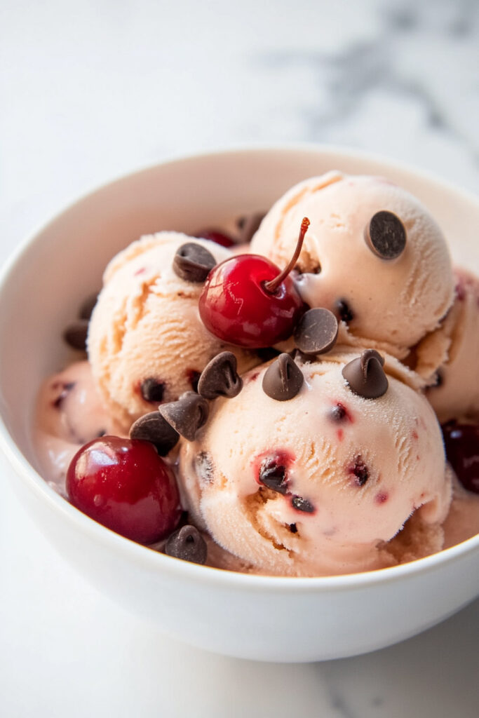 Serving Tips Ninja Creami Boozy Cherry Garcia Ice Cream