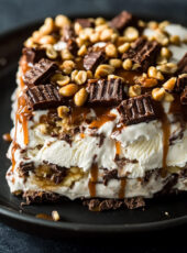 Snickers Ice Cream Cake